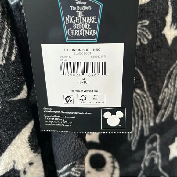 6/$25
Disney Black and White Jack Skeleton Pajama Onesie - Picture 9 of 12